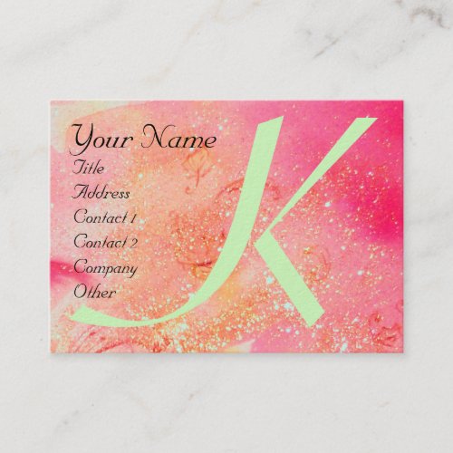 GARDEN OF THE LOST SHADOWS _BUTTERFLY MONOGRAM BUSINESS CARD