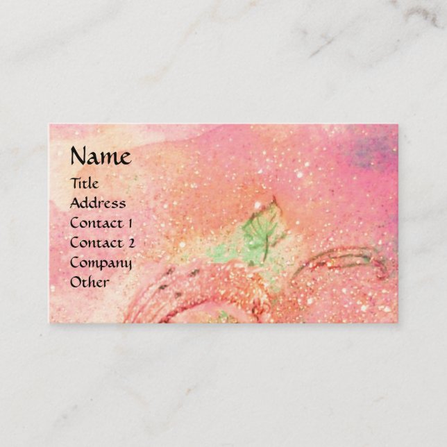 GARDEN OF THE LOST SHADOWS BUTTERFLY MONOGRAM BUSINESS CARD (Front)