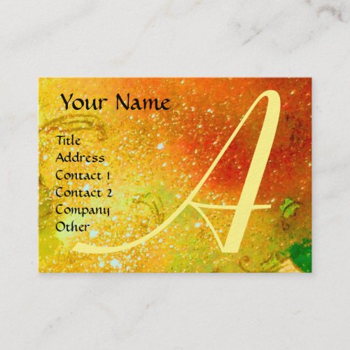 GARDEN OF THE LOST SHADOWS _BUTTERFLY MONOGRAM BUSINESS CARD