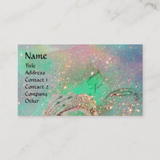 Customizable GARDEN OF THE LOST SHADOWS BUTTERFLY MONOGRAM BUSINESS CARD TEMPLATE