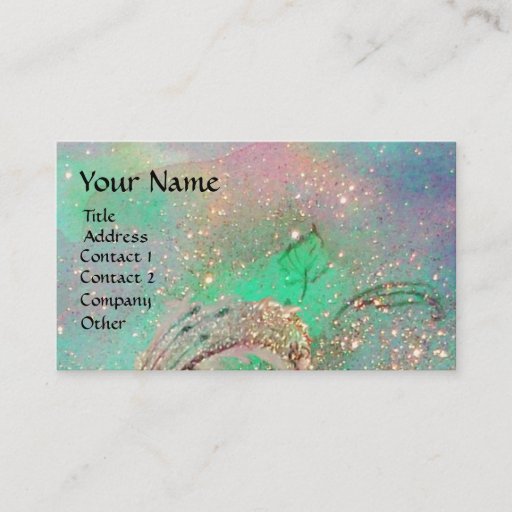 Customizable GARDEN OF THE LOST SHADOWS BUTTERFLY MONOGRAM BUSINESS CARD TEMPLATE