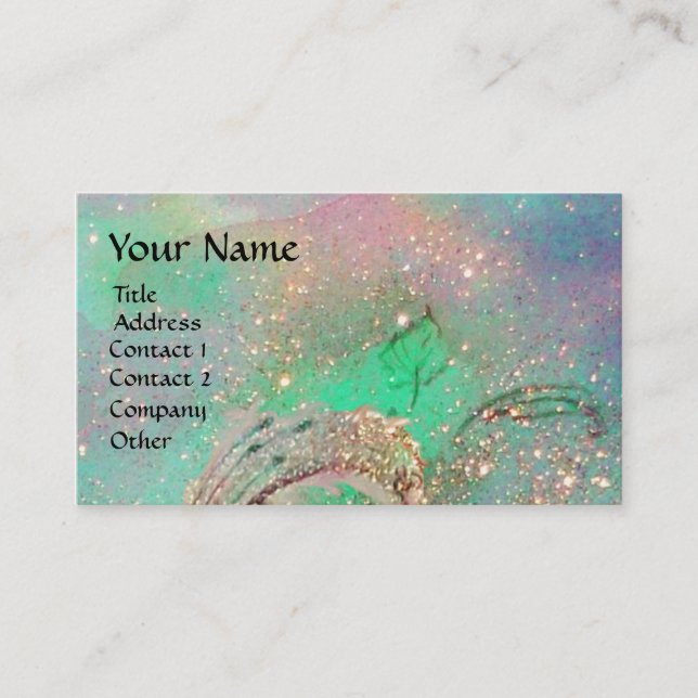 GARDEN OF THE LOST SHADOWS BUTTERFLY MONOGRAM BUSINESS CARD (Front)