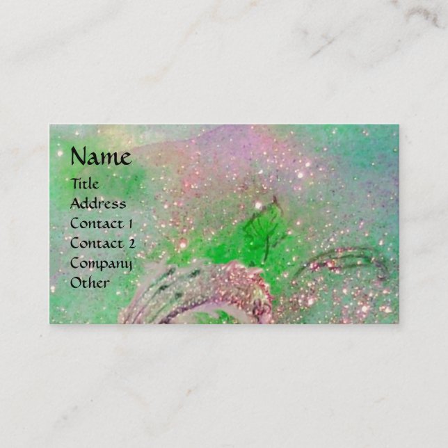 GARDEN OF THE LOST SHADOWS BUTTERFLY MONOGRAM BUSINESS CARD (Front)