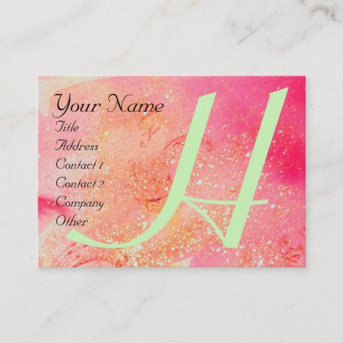 GARDEN OF THE LOST SHADOWS _BUTTERFLY MONOGRAM BUSINESS CARD