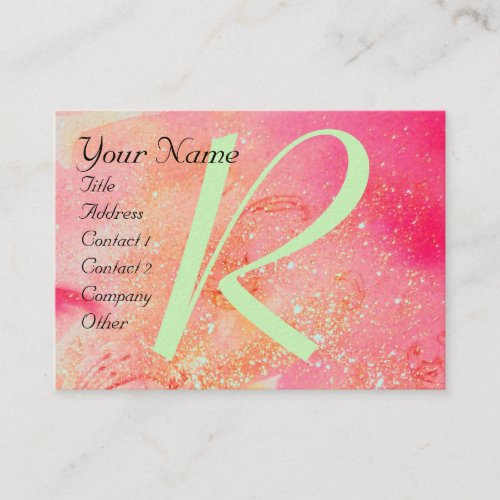 GARDEN OF THE LOST SHADOWS _BUTTERFLY MONOGRAM BUSINESS CARD