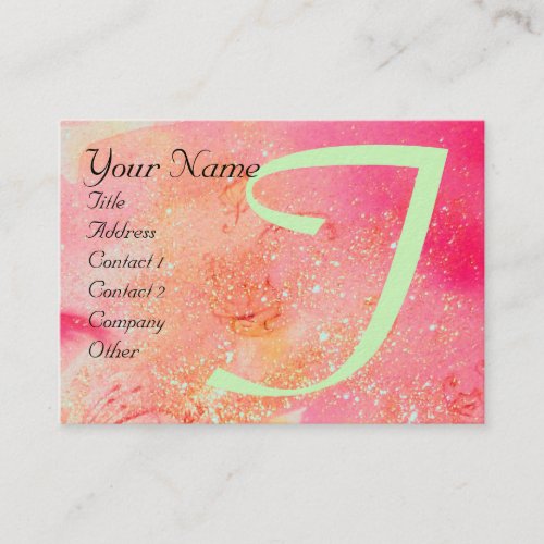 GARDEN OF THE LOST SHADOWS _BUTTERFLY MONOGRAM BUSINESS CARD