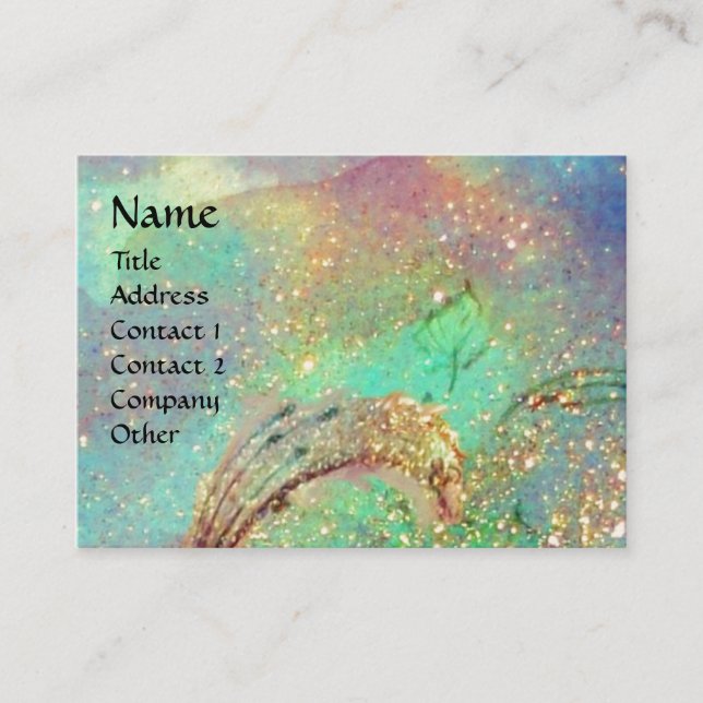 GARDEN OF THE LOST SHADOWS BUTTERFLY MONOGRAM BUSINESS CARD (Front)