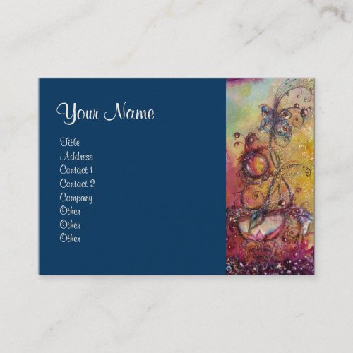 GARDEN OF THE LOST SHADOWS _BUTTERFLY PLANTblue Business Card