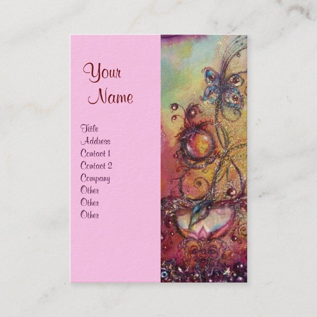 GARDEN OF THE LOST SHADOWS - BUTTERFLY PLANT BUSINESS CARD (Front)