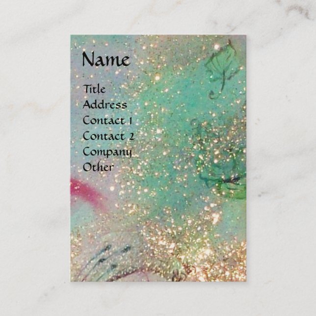 GARDEN OF THE LOST SHADOWS - BUTTERFLY PLANT BUSINESS CARD (Front)