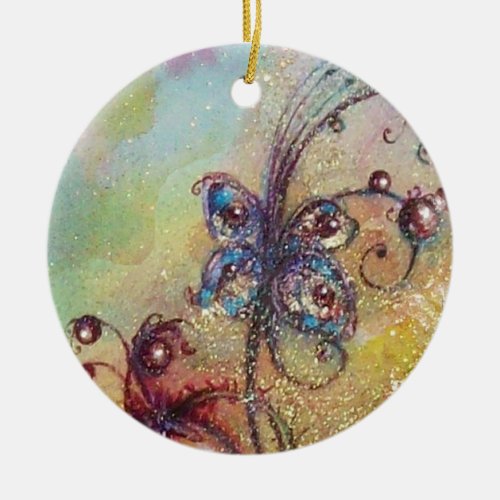GARDEN OF THE LOST SHADOWS_ BUTTERFLY PLANT CERAMIC ORNAMENT