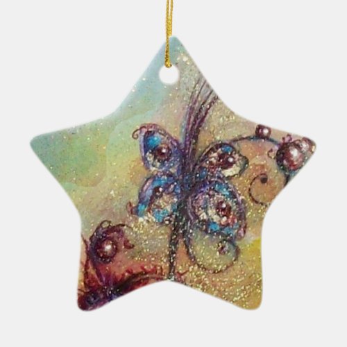 GARDEN OF THE LOST SHADOWS_ BUTTERFLY PLANT CERAMIC ORNAMENT