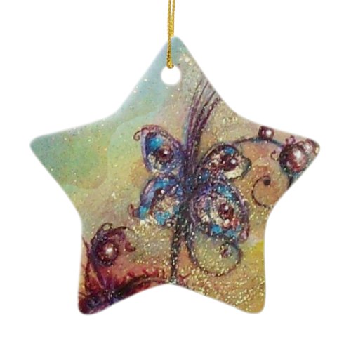 GARDEN OF THE LOST SHADOWS- BUTTERFLY PLANT CERAMIC ORNAMENT