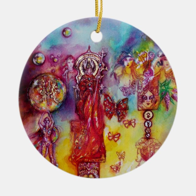 GARDEN OF THE LOST SHADOWS- BUTTERFLY PLANT CERAMIC ORNAMENT (Front)