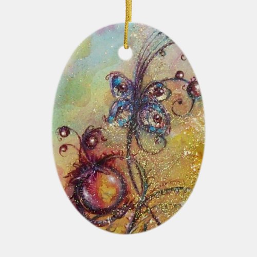 GARDEN OF THE LOST SHADOWS_ BUTTERFLY PLANT CERAMIC ORNAMENT