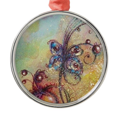 GARDEN OF THE LOST SHADOWS- BUTTERFLY PLANT METAL ORNAMENT