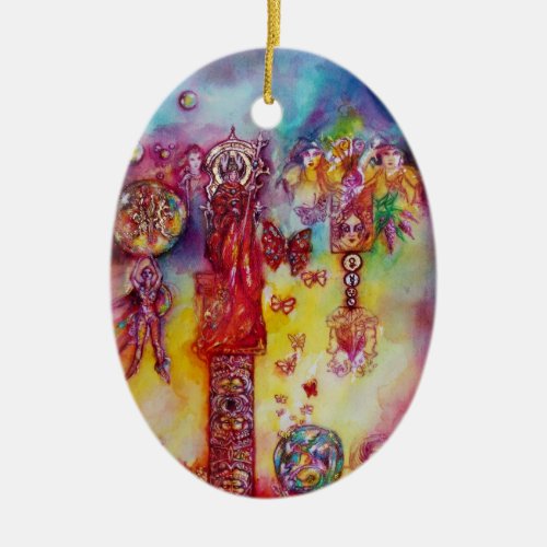 GARDEN OF THE LOST SHADOWS FAERY AND BUTTERFLIES CERAMIC ORNAMENT