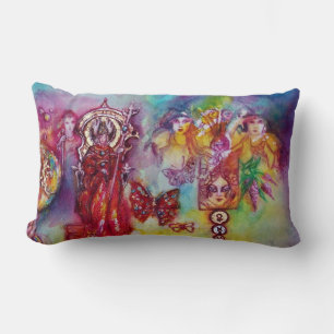 GARDEN OF THE LOST SHADOWS, FAERY AND BUTTERFLIES LUMBAR PILLOW