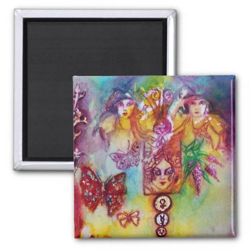 GARDEN OF THE LOST SHADOWS _FAERY AND BUTTERFLIES MAGNET