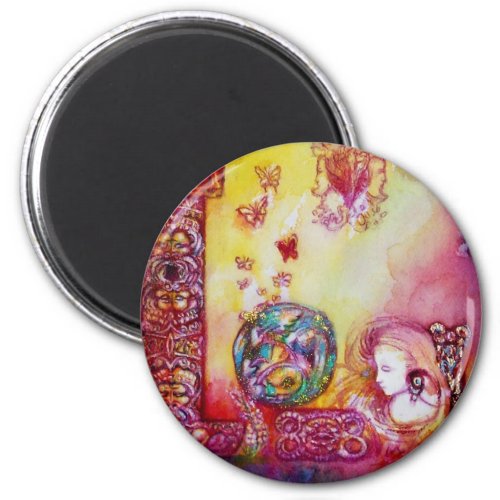 GARDEN OF THE LOST SHADOWS _FAERY AND BUTTERFLIES MAGNET