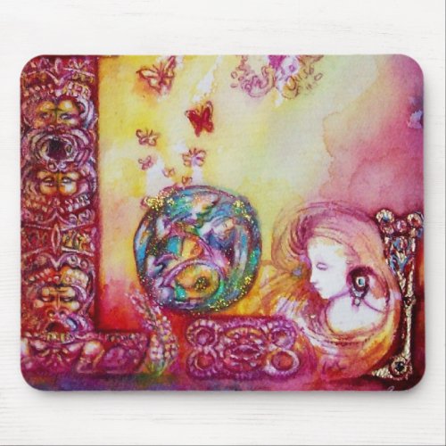 GARDEN OF THE LOST SHADOWS _FAERY AND BUTTERFLIES MOUSE PAD