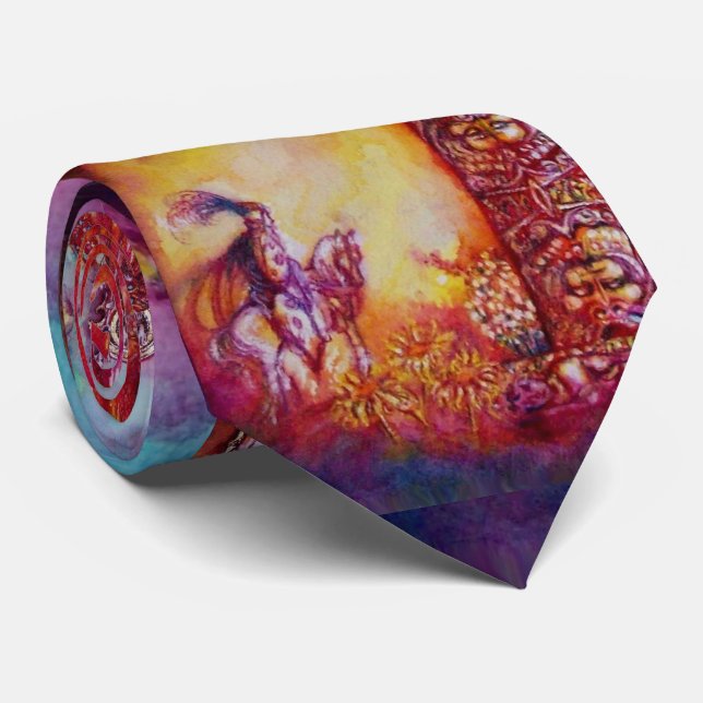 GARDEN OF THE LOST SHADOWS / FAERY AND BUTTERFLIES NECK TIE (Rolled)