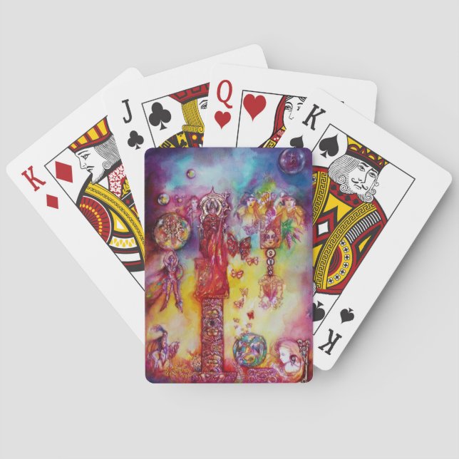GARDEN OF THE LOST SHADOWS, FAERY AND BUTTERFLIES  POKER CARDS (Back)