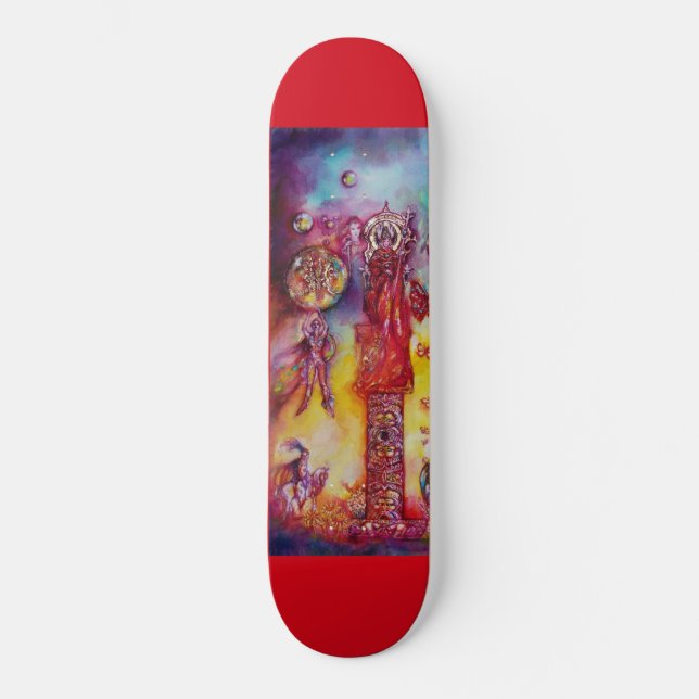 GARDEN OF THE LOST SHADOWS, FAERY AND BUTTERFLIES SKATEBOARD DECK (Front)