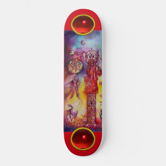 GARDEN OF THE LOST SHADOWS, FAERY AND BUTTERFLIES SKATEBOARD DECK (Front)