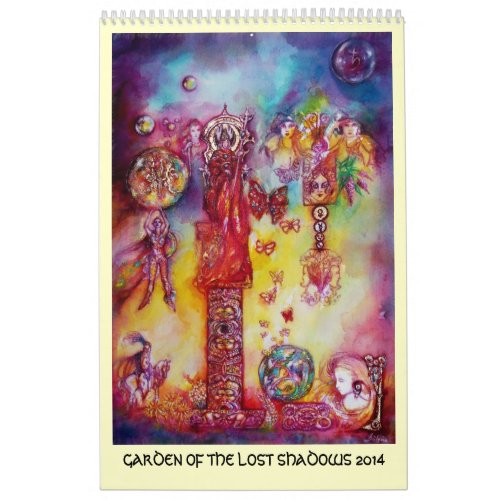 GARDEN OF THE LOST SHADOWS FAERY BUTTERFLIES 2014 CALENDAR