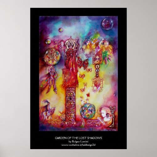 GARDEN OF THE LOST SHADOWSFAIRIES AND BUTTERFLIES POSTER