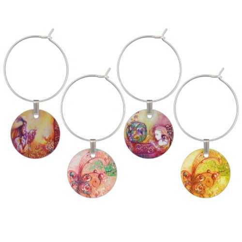 GARDEN OF THE LOST SHADOWSFAIRIES AND BUTTERFLIES WINE GLASS CHARM