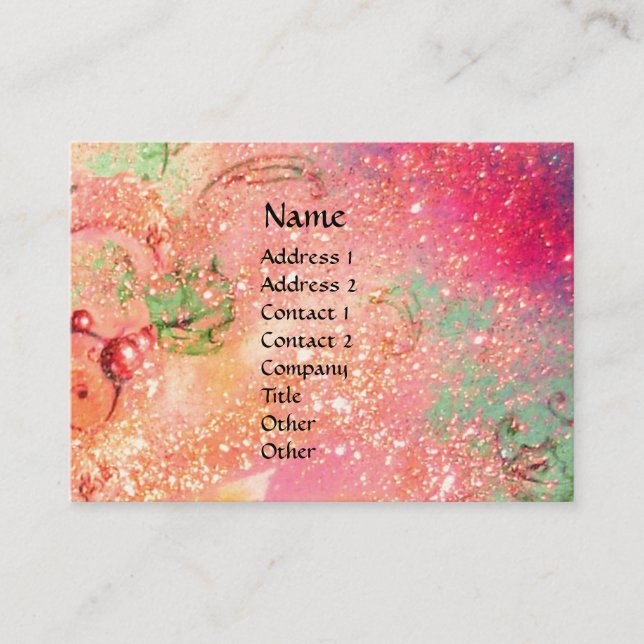 GARDEN OF THE LOST SHADOWS /  FAIRY AND BUTTERFLIE BUSINESS CARD (Front)