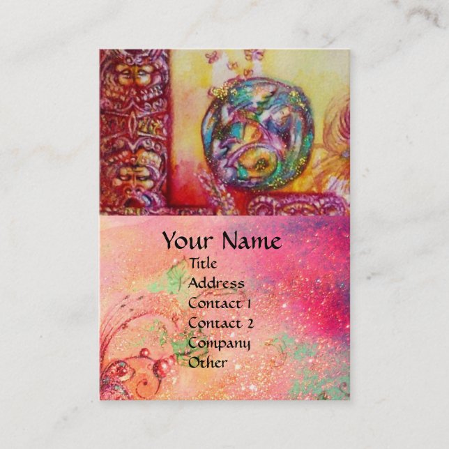 GARDEN OF THE LOST SHADOWS - FAIRY AND BUTTERFLIES BUSINESS CARD (Front)
