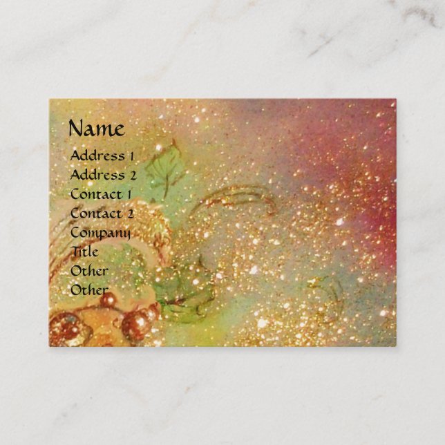 GARDEN OF THE LOST SHADOWS / FAIRY AND BUTTERFLIES BUSINESS CARD (Front)