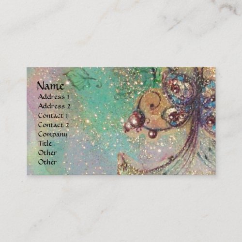 GARDEN OF THE LOST SHADOWS  FAIRY AND BUTTERFLIES BUSINESS CARD