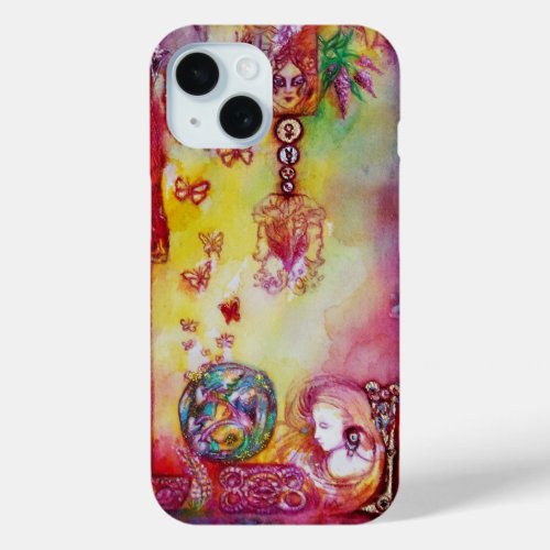 GARDEN OF THE LOST SHADOWS  FAIRY AND BUTTERFLIES iPhone 15 CASE