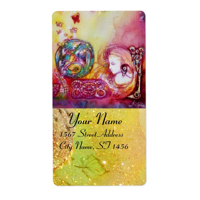 GARDEN OF THE LOST SHADOWS / FAIRY AND BUTTERFLIES LABEL (Front)