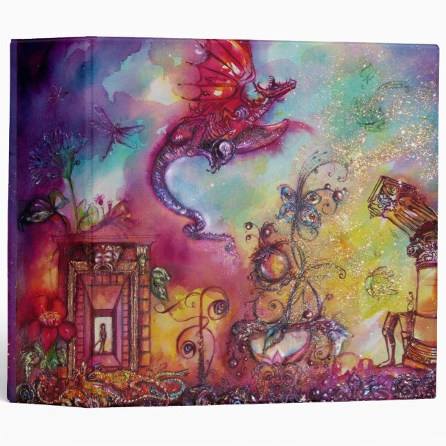 GARDEN OF THE LOST SHADOWS -FLYING RED DRAGON BINDER (Front/Spine)
