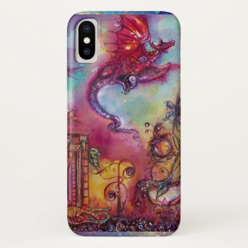 GARDEN OF THE LOST SHADOWS   FLYING RED DRAGON iPhone XS CASE