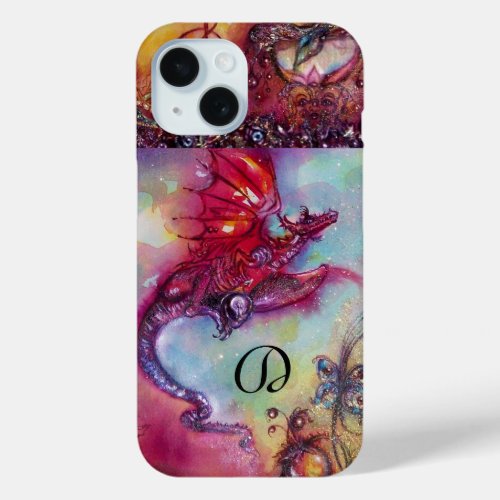 GARDEN OF THE LOST SHADOWS  FLYING RED DRAGON iPhone 15 CASE