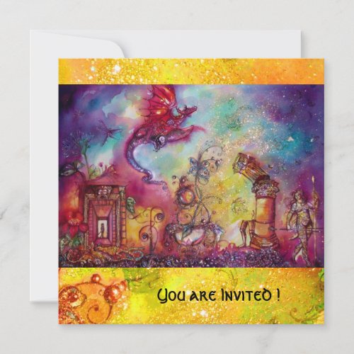 GARDEN OF THE LOST SHADOWS _FLYING RED DRAGON INVITATION