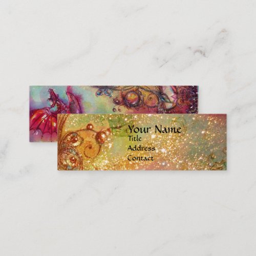 GARDEN OF THE LOST SHADOWS  FLYING RED DRAGON MINI BUSINESS CARD