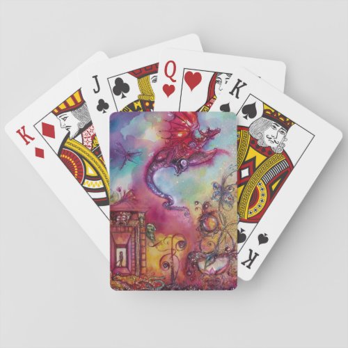 GARDEN OF THE LOST SHADOWS _FLYING RED DRAGON  PLAYING CARDS