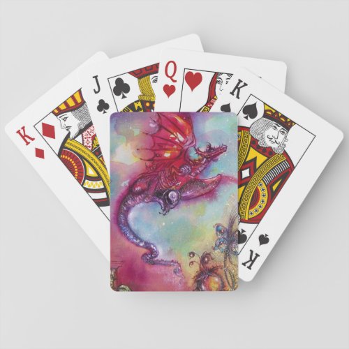 GARDEN OF THE LOST SHADOWS _FLYING RED DRAGON POKER CARDS