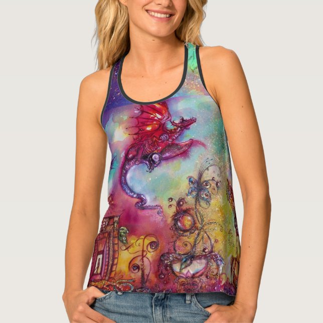 GARDEN OF THE LOST SHADOWS / FLYING RED DRAGON TANK TOP (Front)