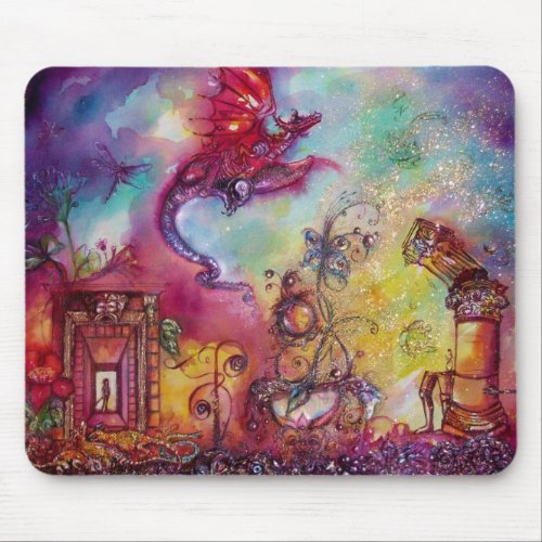 GARDEN OF THE LOST SHADOWS _FLYING RED RAGON MOUSE PAD