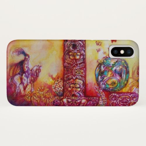 GARDEN OF THE LOST SHADOWS  KNIGHT AND FAERY iPhone X CASE