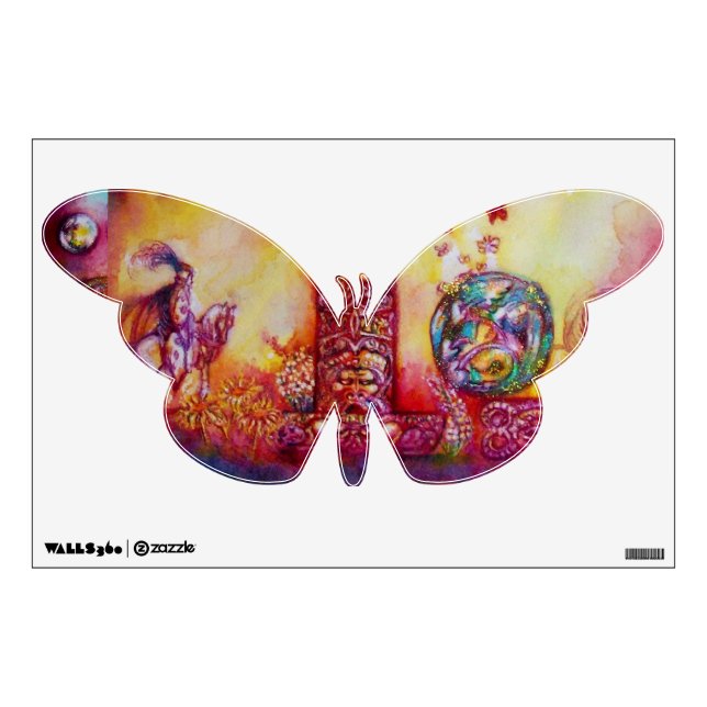 GARDEN OF THE LOST SHADOWS, KNIGHT AND FAIRY WALL STICKER (Front)