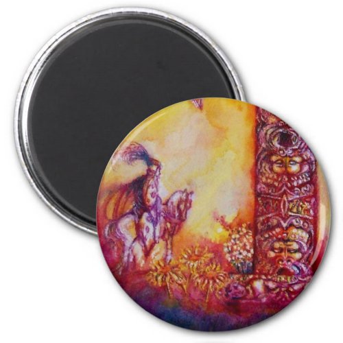 GARDEN OF THE LOST SHADOWS   KNIGHT AND HORSE MAGNET